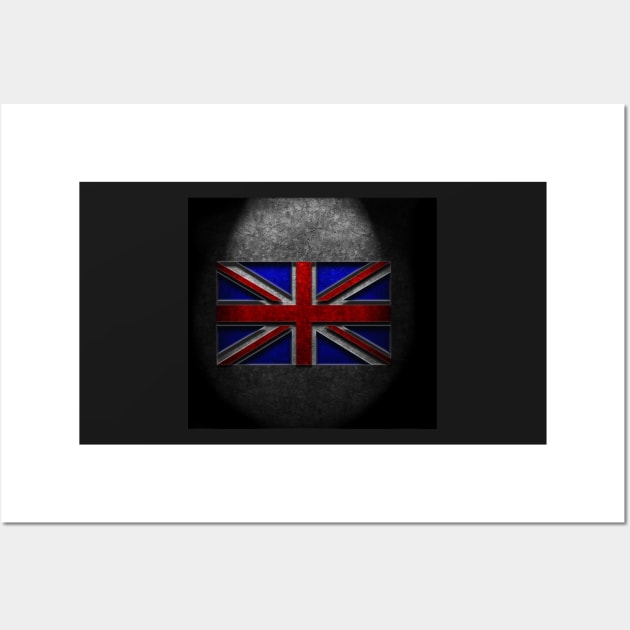 Union Jack Stone Texture Repost Wall Art by learningcurveca